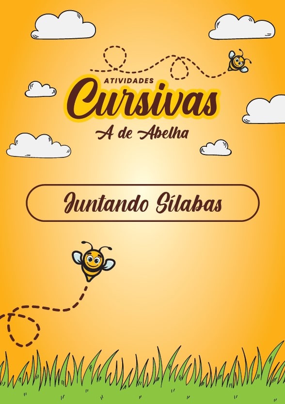 Atividades Cursivas | A de Abelha amostra letras cursivas atividades cursivas a de abelha 20 min