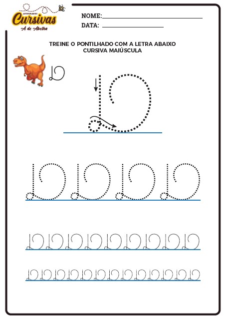 Atividades Cursivas | A de Abelha amostra letras cursivas atividades cursivas a de abelha 3