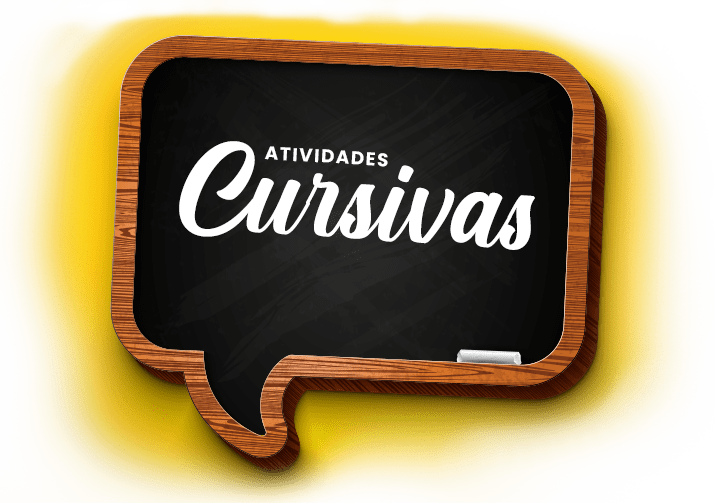 Atividades Cursivas | A de Abelha atividades cursivas quadro letras cursivas min