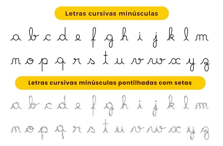 Atividades Cursivas | A de Abelha site atividades cursivas a de abelha letras cursivas maiusculas e minusculas 2 min 1